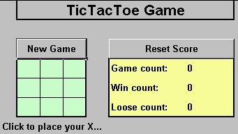 Tic Tac Toe game